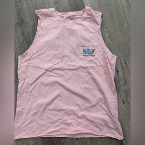 Vineyard Vines Light Pink Tank with Whale Logo
